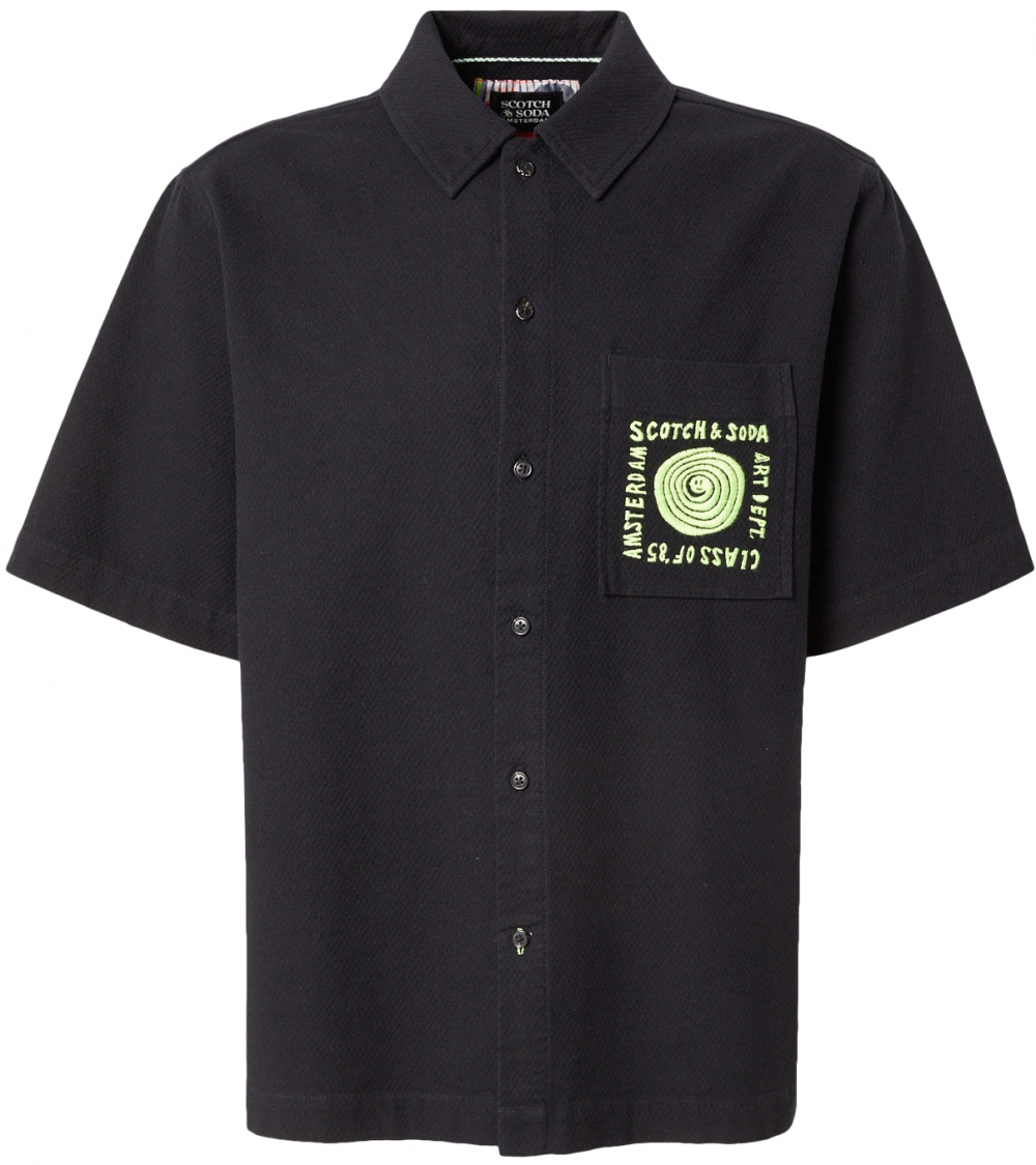 SCOTCH & SODA Košeľa  svetlozelená / čierna
