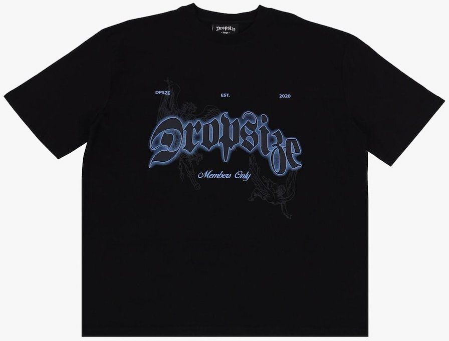 Dropsize Tričko  svetlomodrá / sivá / čierna