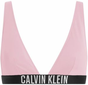 Calvin Klein Swimwear Bikinový top 'Intense Power'  pastelovo ružová / čierna / biela