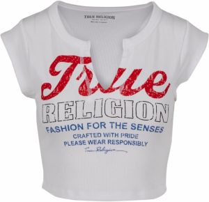 True Religion Tričko  modrá / tmavočervená / čierna / šedobiela