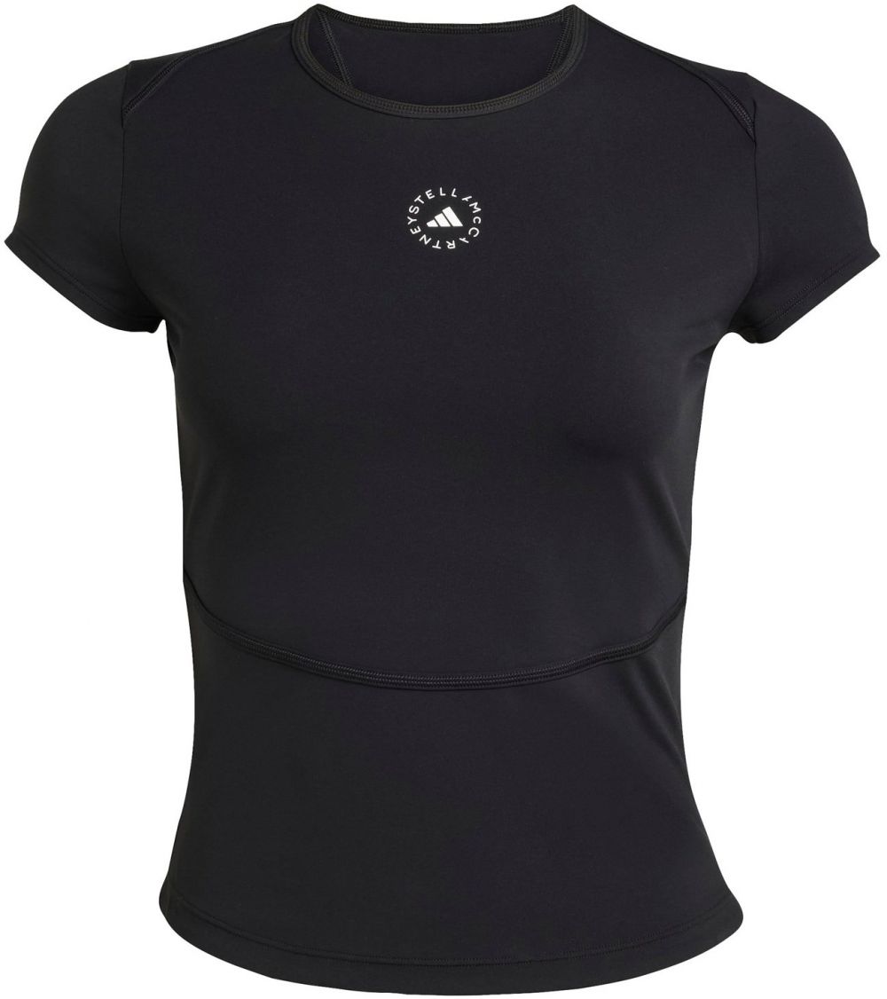 ADIDAS BY STELLA MCCARTNEY Funkčné tričko  čierna / biela