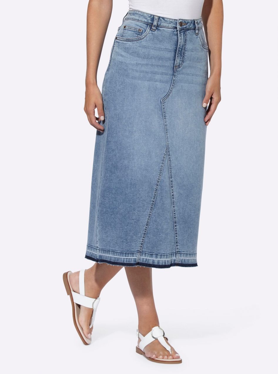 heine Sukňa  modrá denim