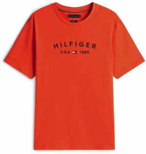 TOMMY HILFIGER Tričko 'FATHERS DAY'  námornícka modrá / mandarínková / červená / biela