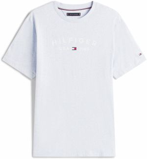TOMMY HILFIGER Tričko 'FATHERS DAY'  svetlomodrá / biela