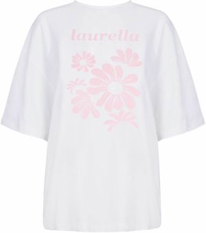 Laurella Tričko  ružová / biela
