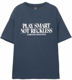 Pull&Bear Tričko  zafírová / biela