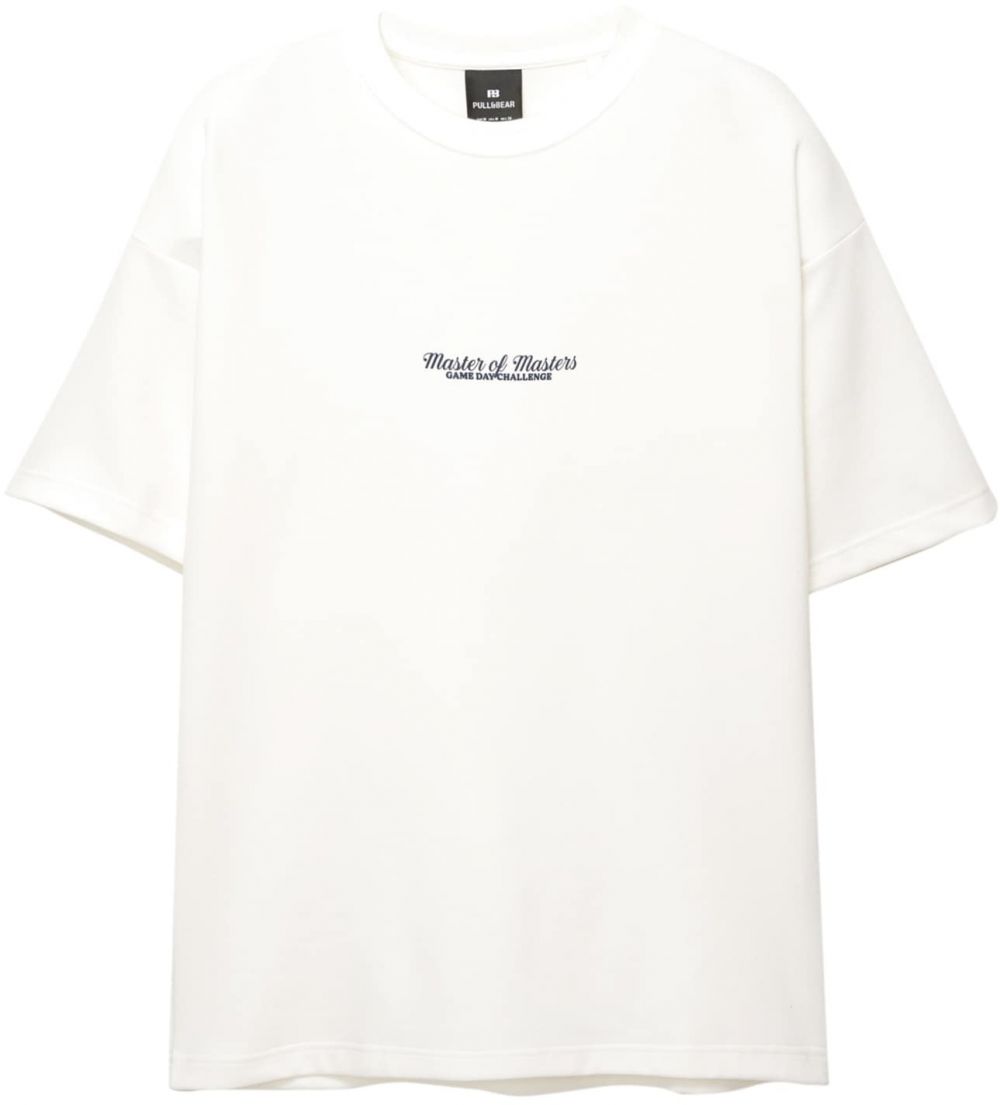 Pull&Bear Tričko  námornícka modrá / biela