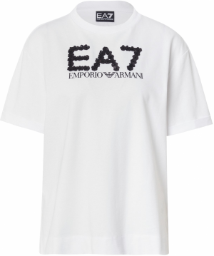 EA7 Emporio Armani Tričko  čierna / biela