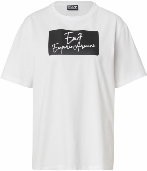 EA7 Emporio Armani Tričko  čierna / biela