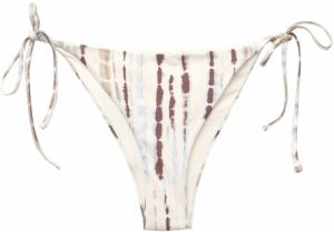 Pull&Bear Bikinové nohavičky  svetlomodrá / hnedá / brokátová / prírodná biela