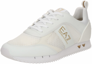 EA7 Emporio Armani Nízke tenisky 'BLACK WHITE'  zlatá / biela
