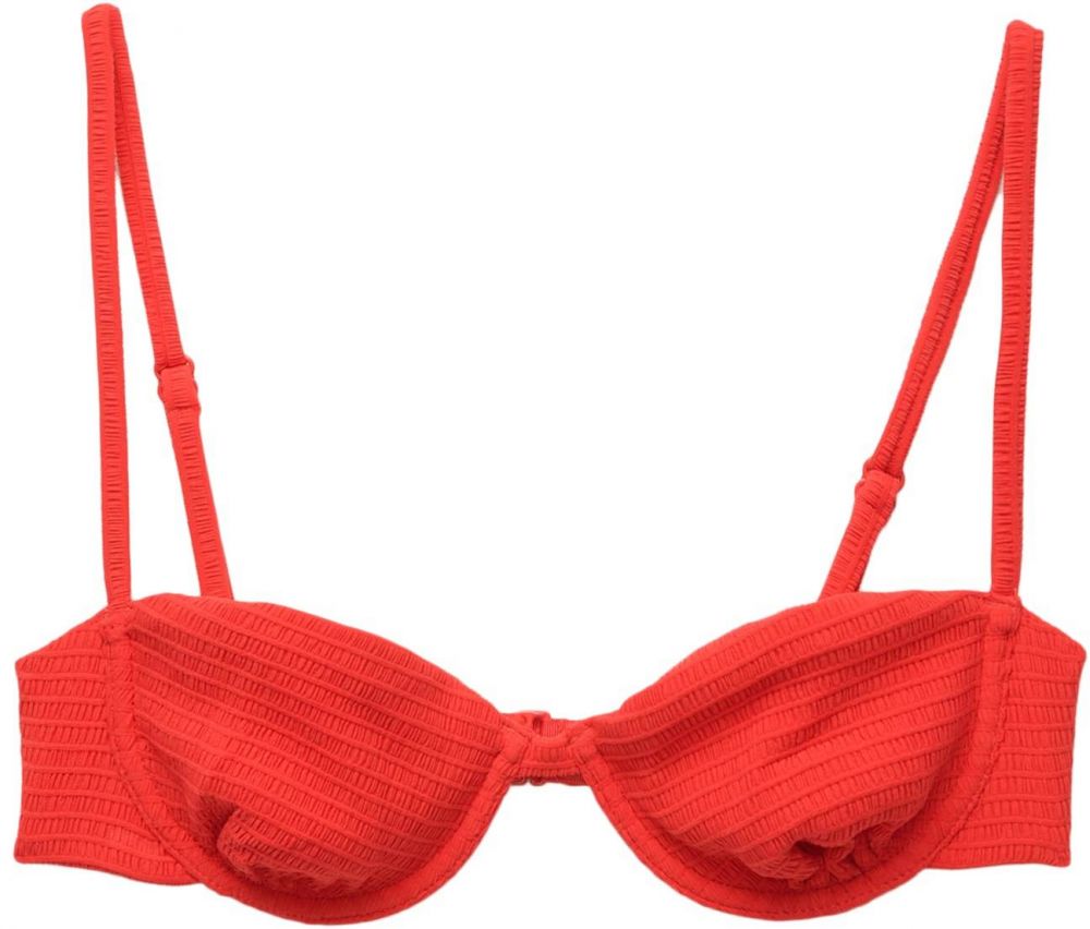 Pull&Bear Bikinový top  jasne červená