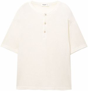 Pull&Bear Tričko  biela ako vlna