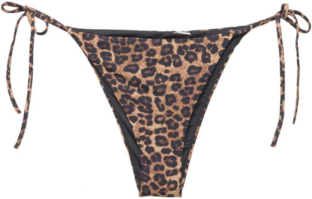 Pull&Bear Bikinové nohavičky  kapučíno / svetlohnedá / čierna