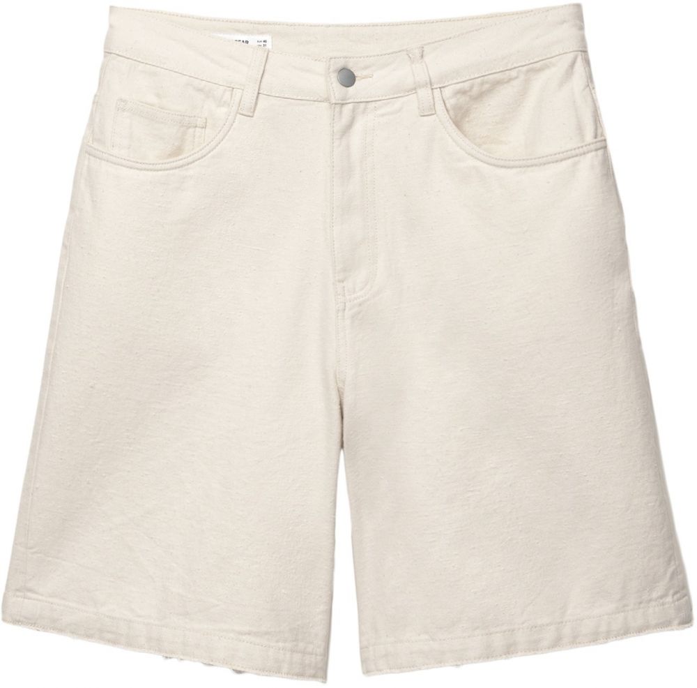 Pull&Bear Nohavice  biela ako vlna