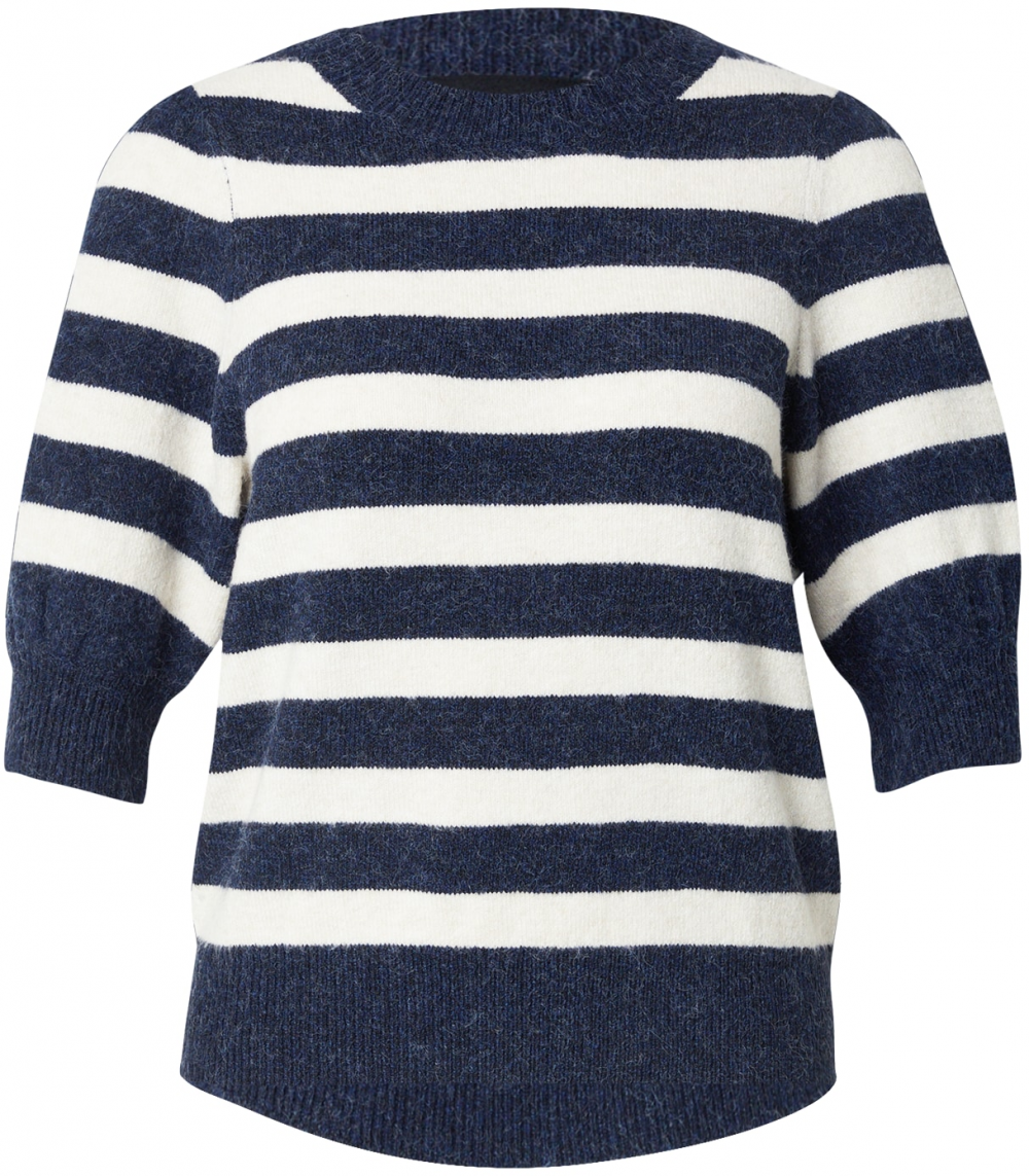 VERO MODA Sveter 'VMDOFFY'  námornícka modrá / biela