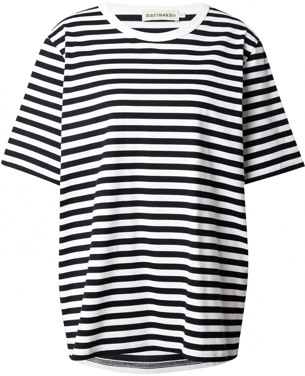 Marimekko Tričko 'TASARAITA'  čierna / biela