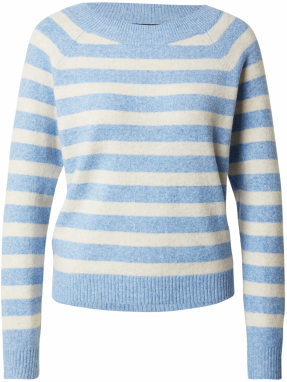 VERO MODA Sveter 'VMDoffy'  svetlomodrá / biela
