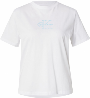 Calvin Klein Jeans Tričko  svetlomodrá / biela