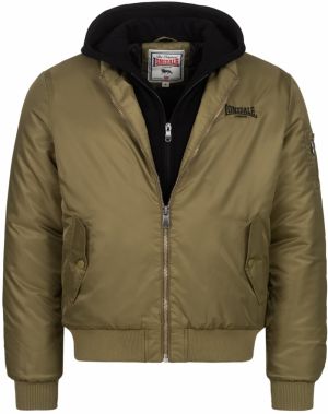 LONSDALE Prechodná bunda  olivová / čierna / biela