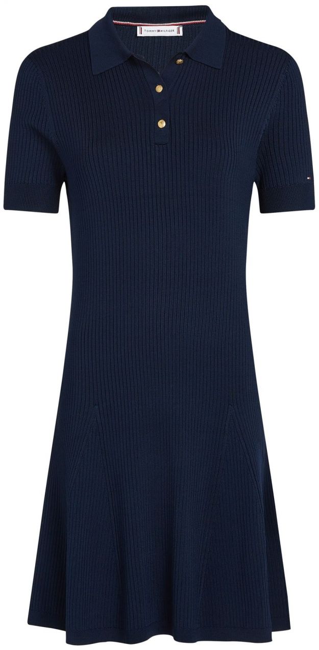 TOMMY HILFIGER Pletené šaty  námornícka modrá