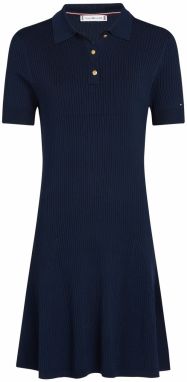 TOMMY HILFIGER Pletené šaty  námornícka modrá