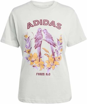 ADIDAS SPORTSWEAR Funkčné tričko 'Adidas X Farm'  zlatá žltá / svetlosivá / svetlofialová / vínovo červená