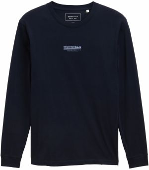 TOM TAILOR DENIM Tričko  svetlomodrá / tmavomodrá