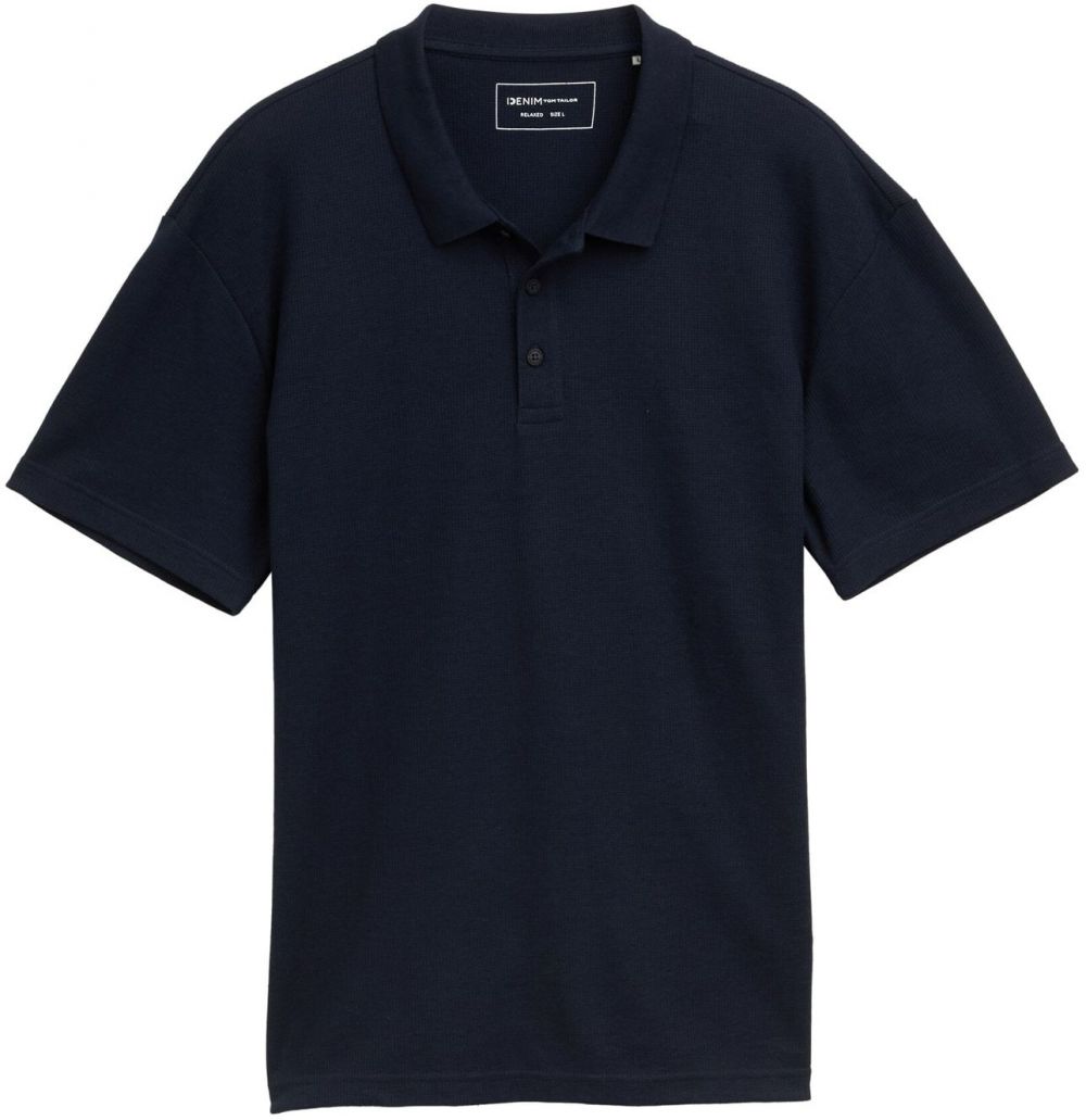 TOM TAILOR DENIM Tričko  tmavomodrá