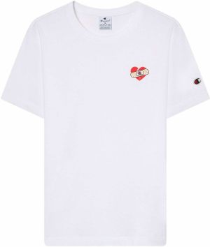 Champion Authentic Athletic Apparel Tričko  béžová / červená / čierna / biela