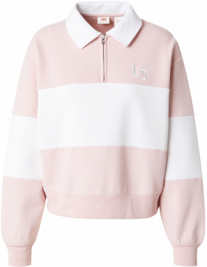 LEVI'S ® Mikina 'BANKS'  ružová / biela