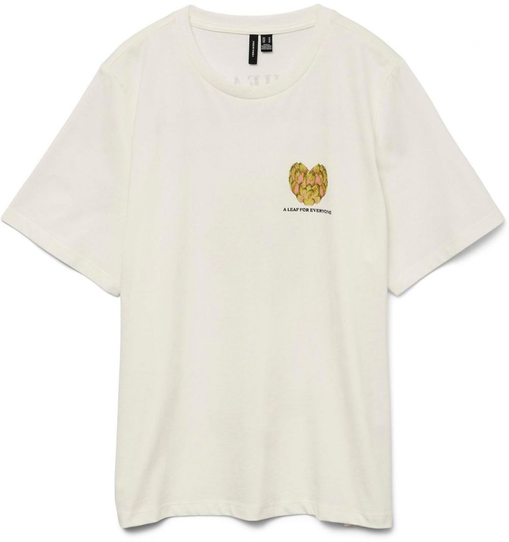 VERO MODA Tričko 'VMAya Caty'  svetlozelená / ružová / čierna / biela