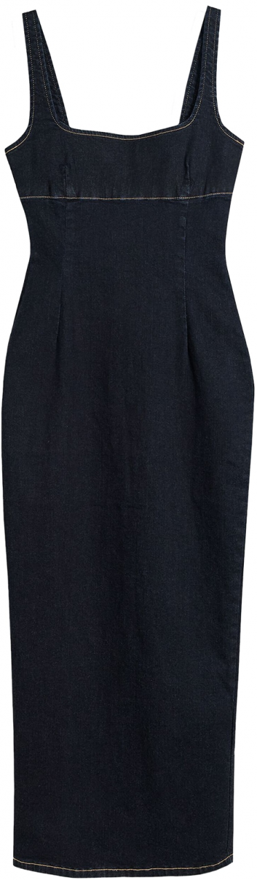 Bershka Šaty  tmavomodrá