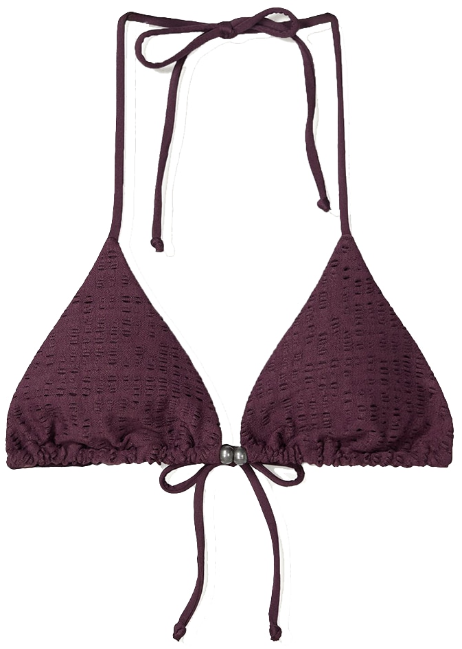 Bershka Bikinový top  baklažánová