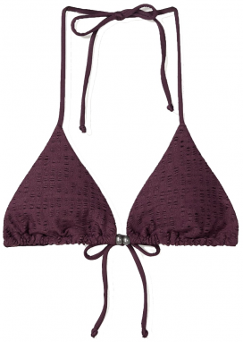 Bershka Bikinový top  baklažánová