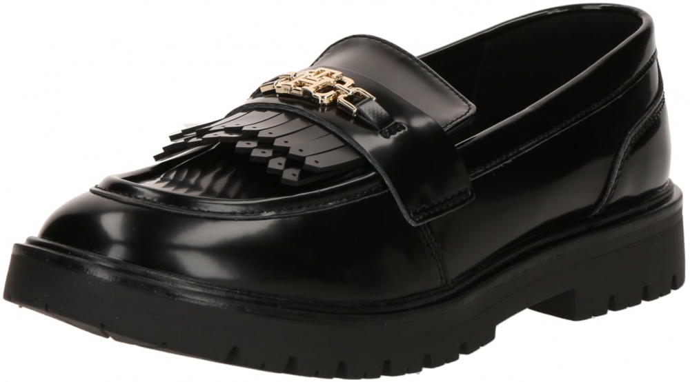 TOMMY HILFIGER Poltopánky  zlatá / čierna