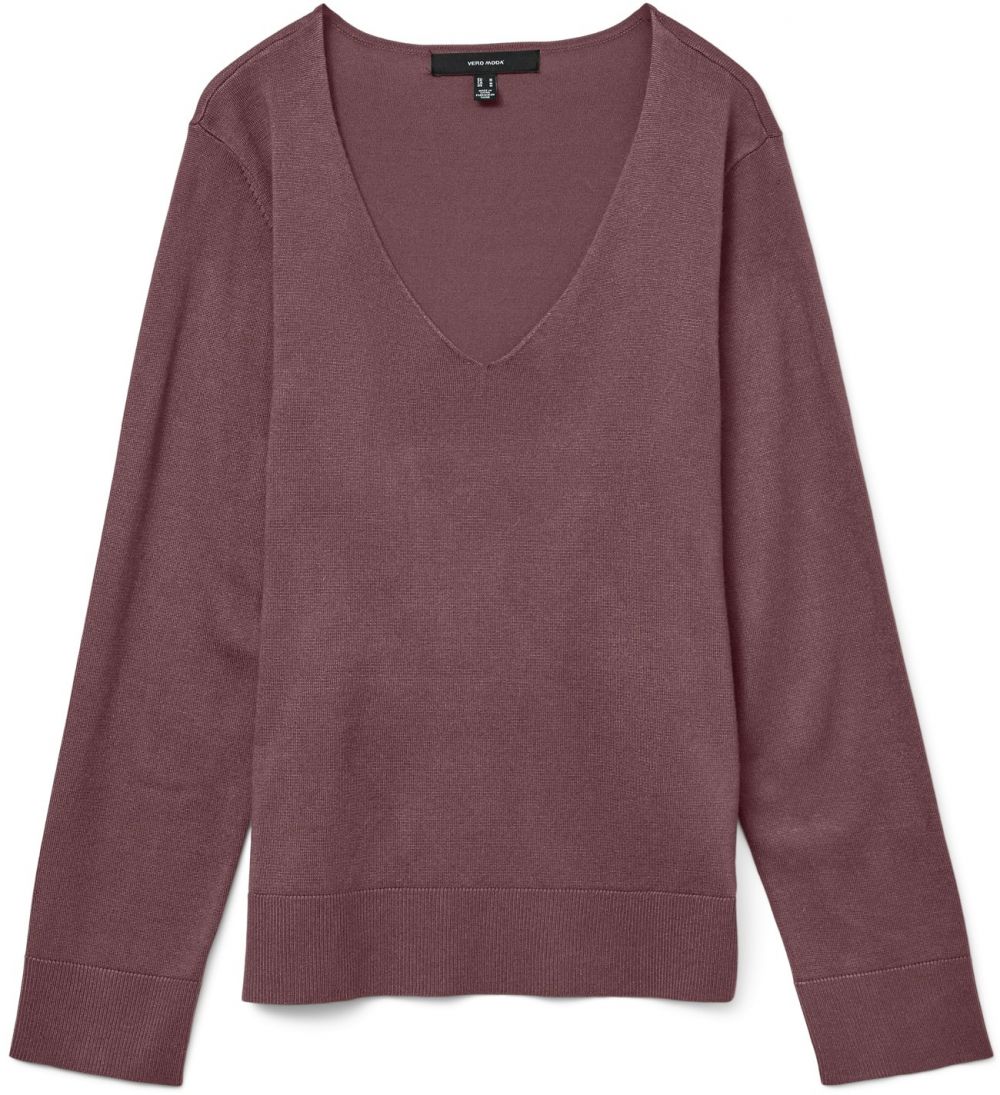 VERO MODA Sveter 'VMSILJE'  purpurová