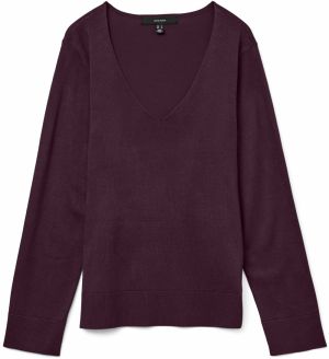VERO MODA Sveter 'VMSILJE'  vínovo červená