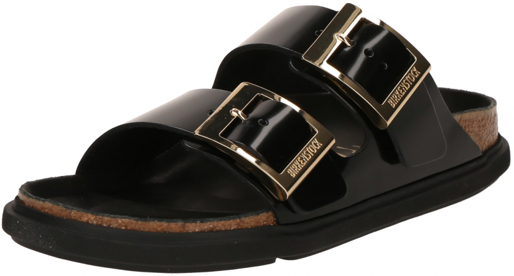 BIRKENSTOCK Šľapky  zlatá / čierna