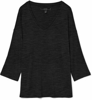 VERO MODA Sveter 'VMBRIANNA'  čierna melírovaná