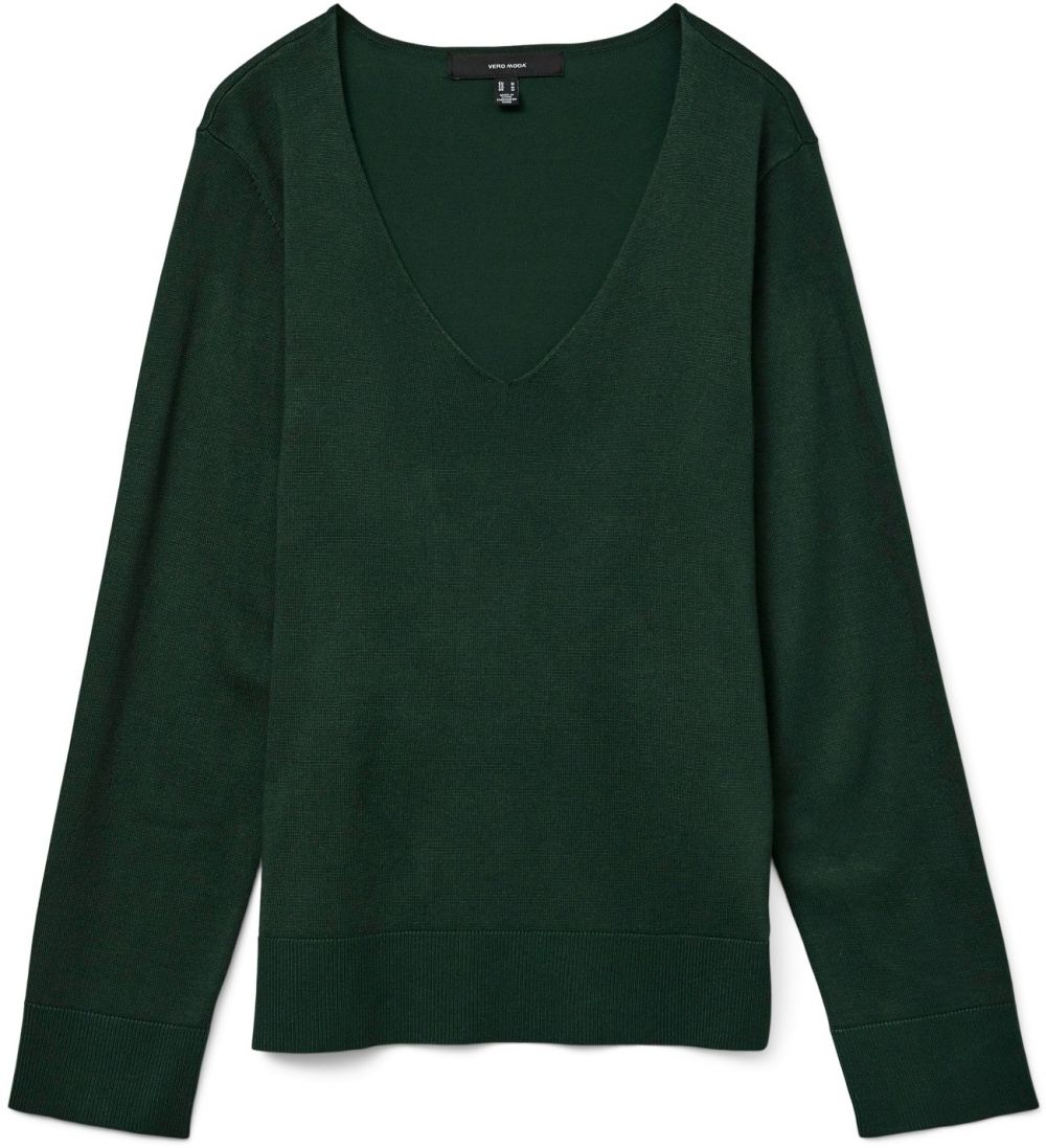 VERO MODA Sveter 'VMSILJE'  smaragdová