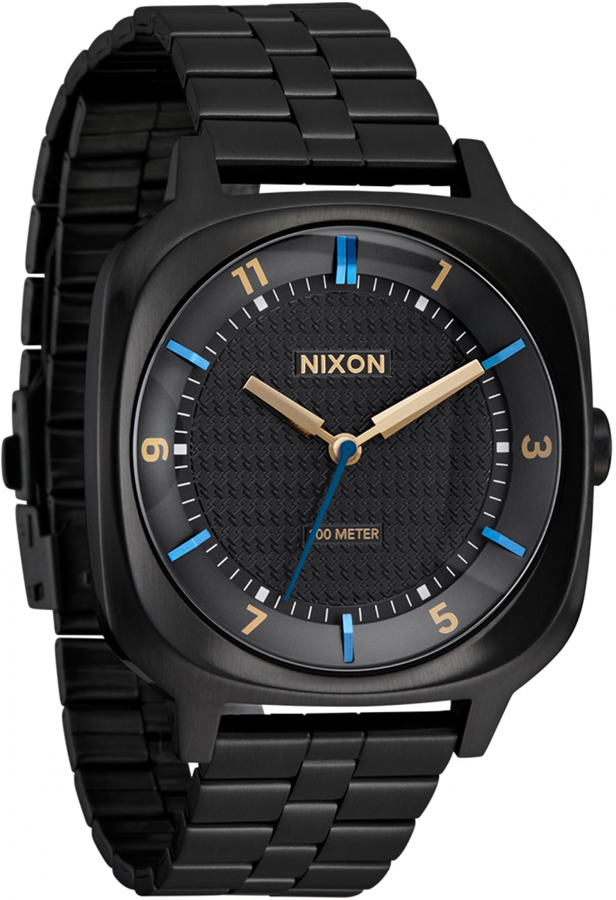 Nixon Analógové hodinky 'Fremont 40'  modrá / zlatá / čierna
