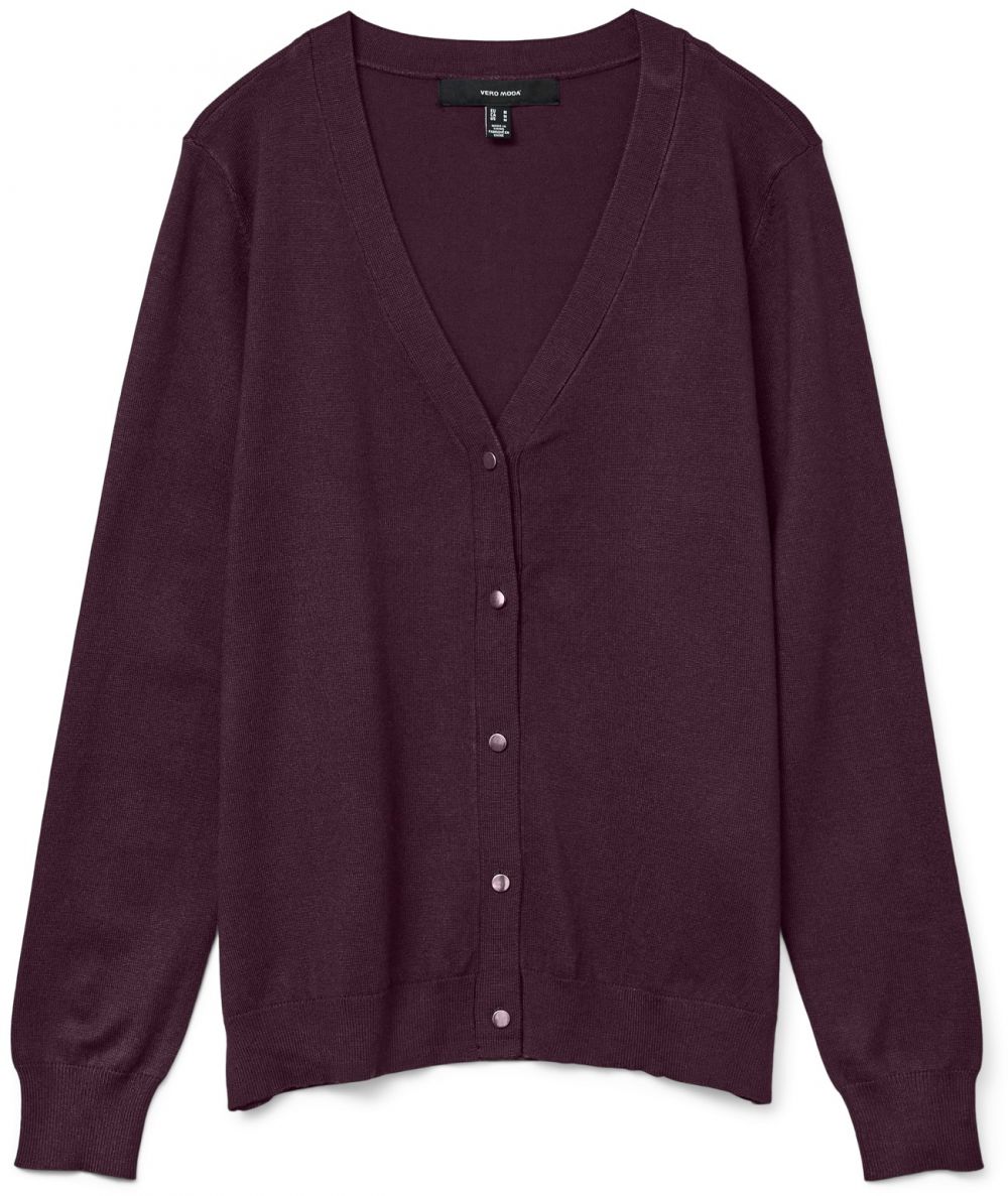 VERO MODA Kardigán 'VMSILJE'  vínovo červená