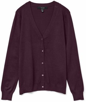 VERO MODA Kardigán 'VMSILJE'  vínovo červená