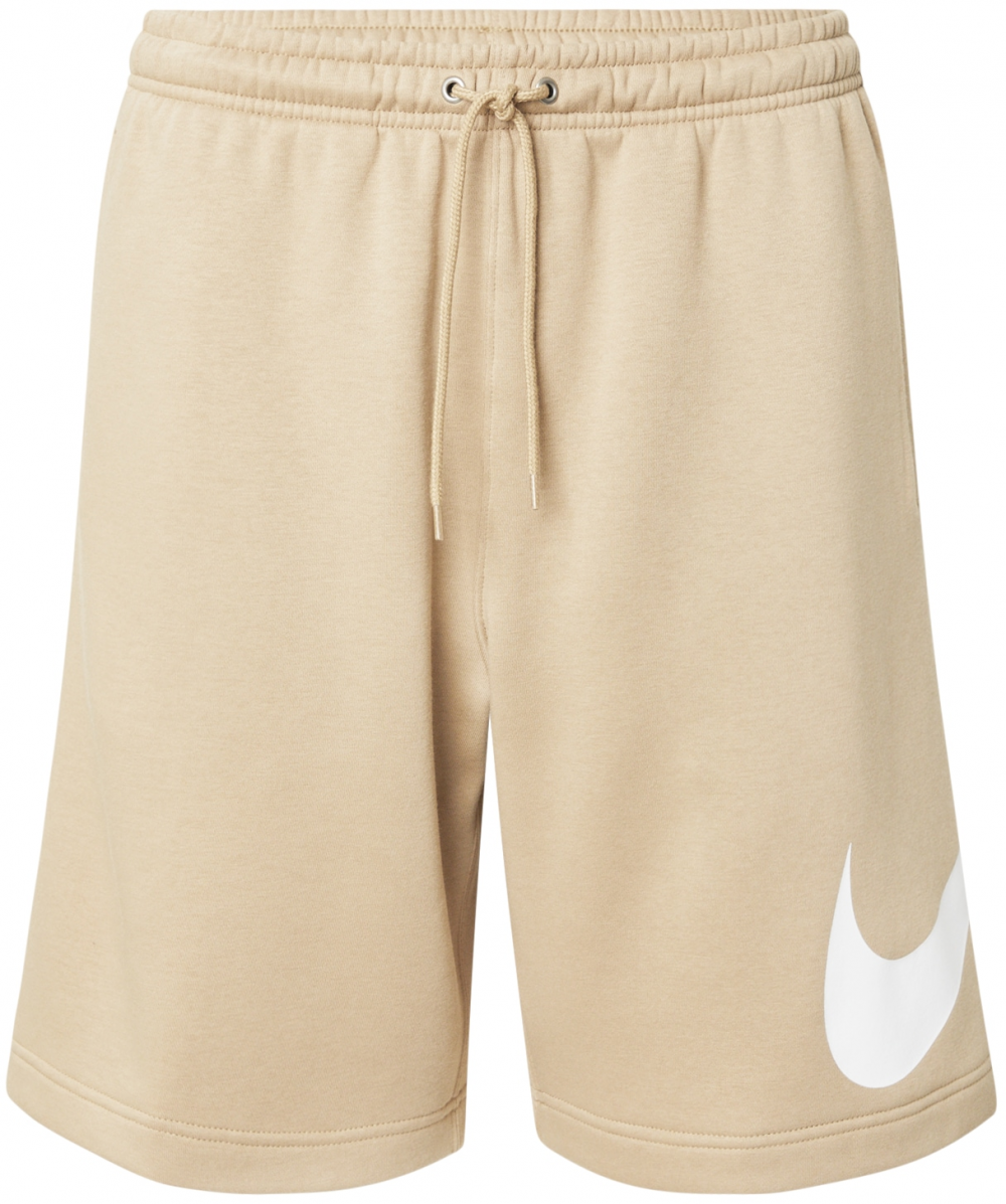 Nike Sportswear Nohavice 'CLUB'  béžová / biela
