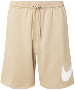 Nike Sportswear Nohavice 'CLUB'  béžová / biela