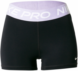 NIKE Športové nohavice 'Pro'  levanduľová / čierna / biela