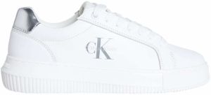 Calvin Klein Jeans Nízke tenisky  strieborná / biela