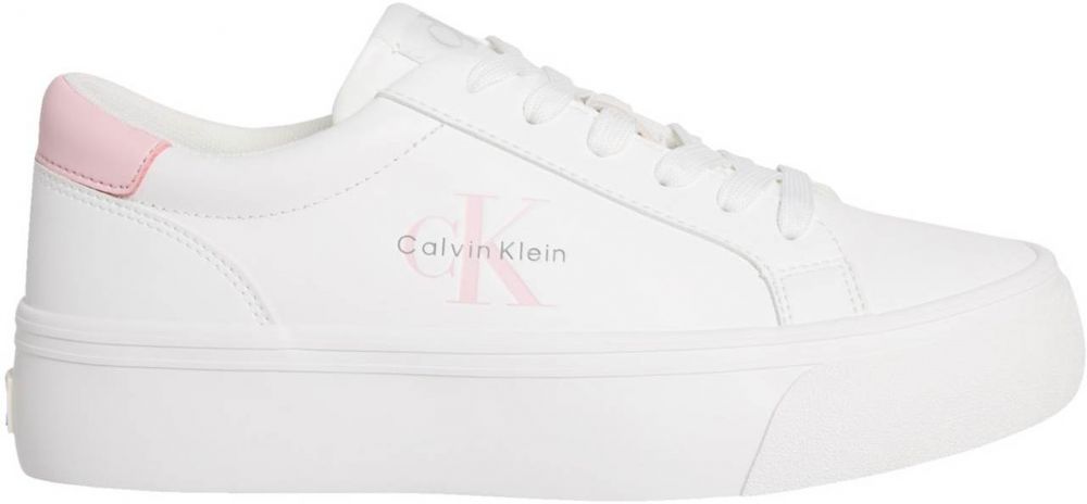 Calvin Klein Jeans Nízke tenisky  svetloružová / biela