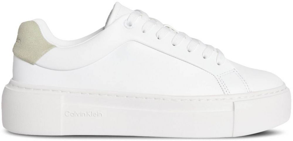 Calvin Klein Nízke tenisky  tmelová / biela